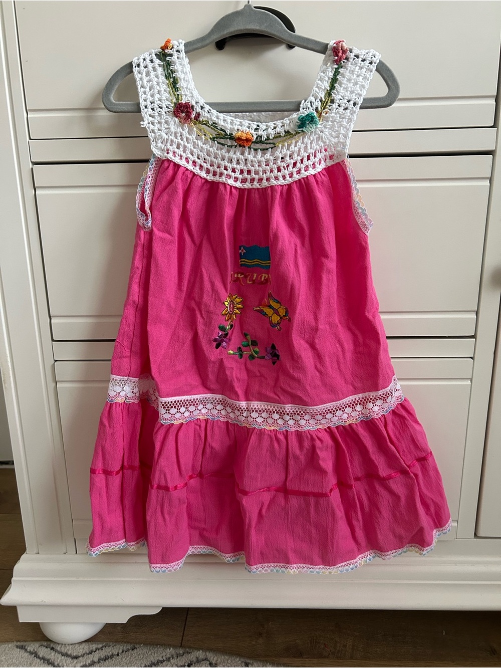 Aruba pink sundress, size 3